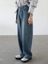 Blue Wide Leg Women's Denim Pant